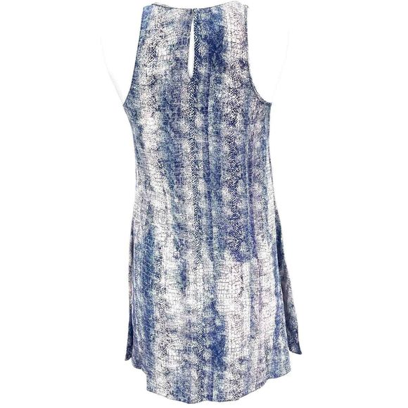 Rory Beca 100% Silk Snakeskin Print Racerback Tank Sheath Mini Dress Size Small - Picture 5 of 10